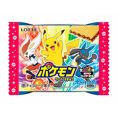 Lotte Pokemon Chocolate Wafer Biscuit