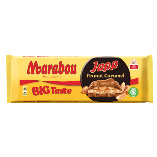 Marabou Peanut Caramel Filled JAPP- Kæmpe Plade