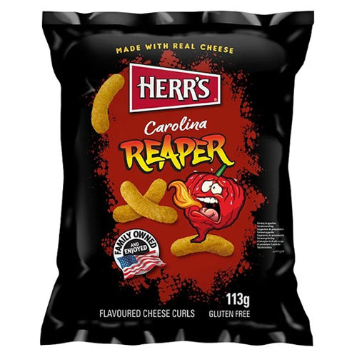 Herr’s Carolina Reaper Flavored Scorchin’ Hot Medium Bag