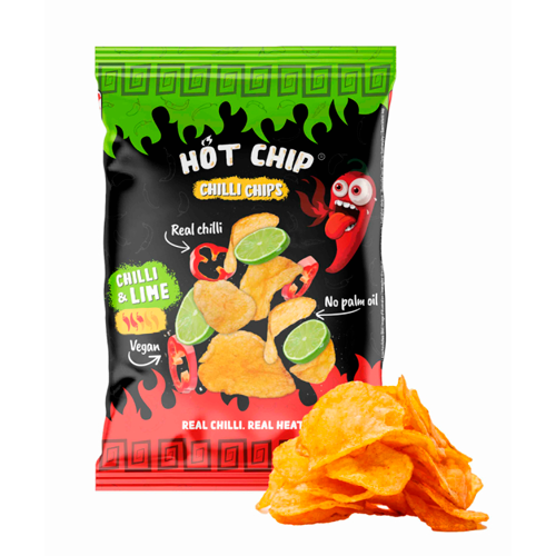 Hot Chip Potato Chips Chili & Lime