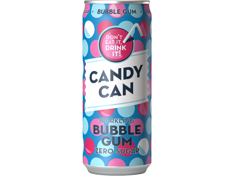 Candy Can Sparkling Bubble Gum Zero Sugar