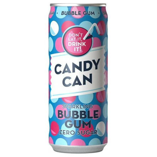 Candy Can Sparkling Bubble Gum Sukkerfri - SlikWorld - Drikkevarer