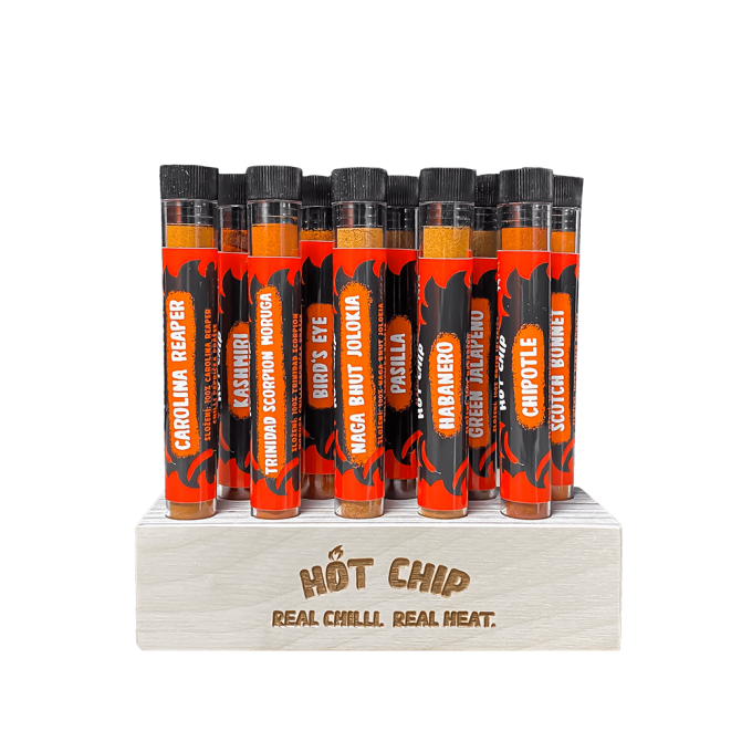 Hot Chip Gift Set 10 x Chili Pulver
