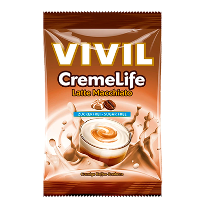 Vivil Creme Life Latte Macchiato Sukkerfri - SlikWorld - Slik