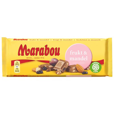 Marabou Frugt & Mandel - SlikWorld - Chokolade