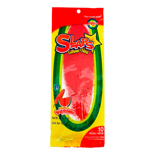 Pigui Cachetadas Watermelon Slaps Lollipop 10 Pack