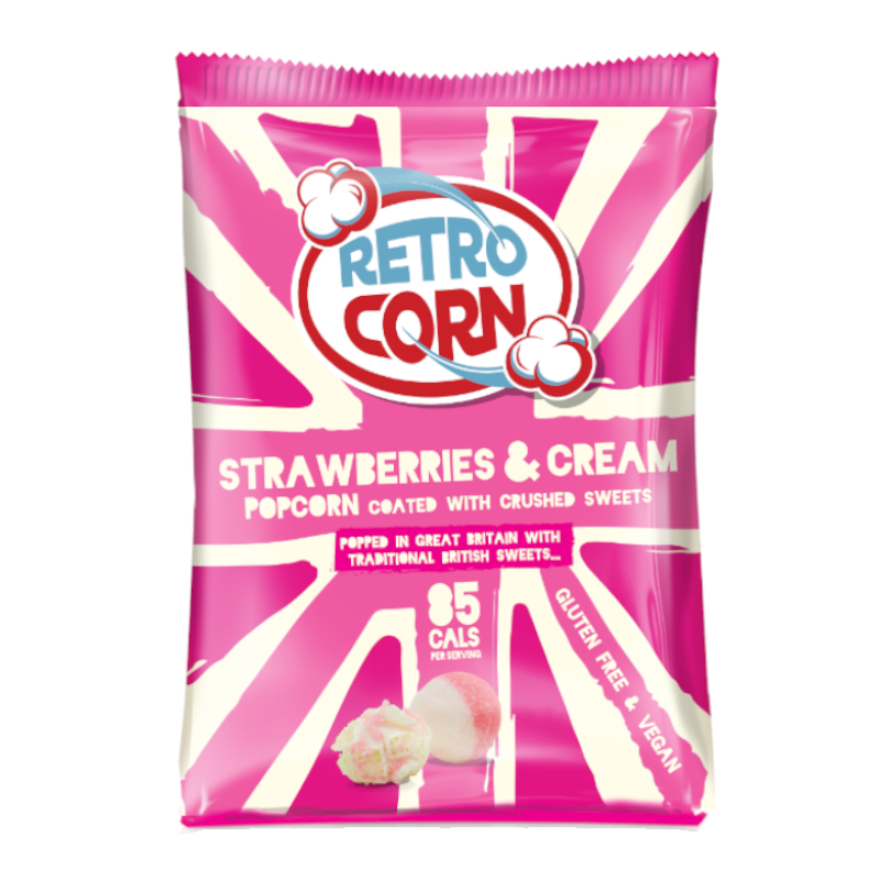 Retrocorn Strawberries & Cream Popcorn