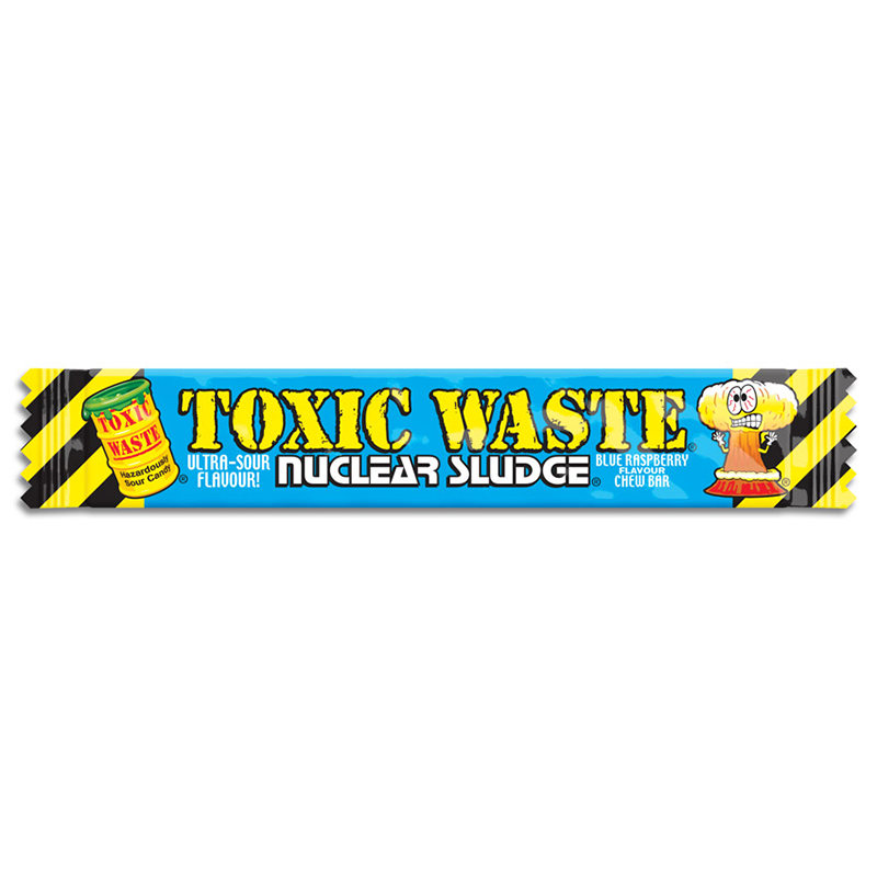 Toxic Waste Nuclear Sludge Chew Bar Blue Raspberry - SlikWorld - Slik