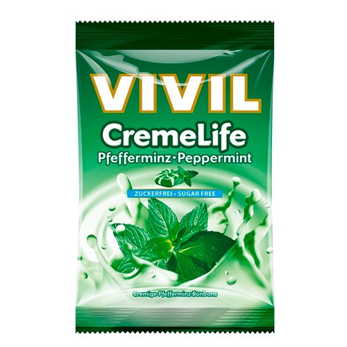 Vivil Creme Life Mint & Vanilje Sukkerfri - SlikWorld - Slik