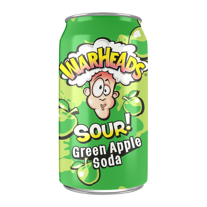 Warheads Sour Green Apple Soda