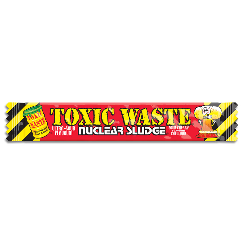 Toxic Waste Nuclear Sludge Chew Bar Sour Cherry - SlikWorld - Slik